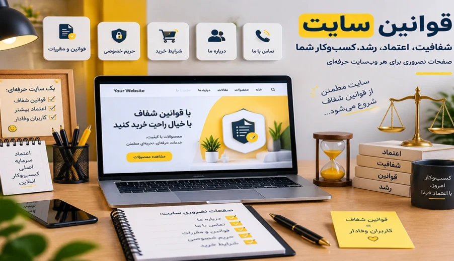 قوانین سایت چیست؟ صفحات و مقررات ضروری برای هر وب‌سایت